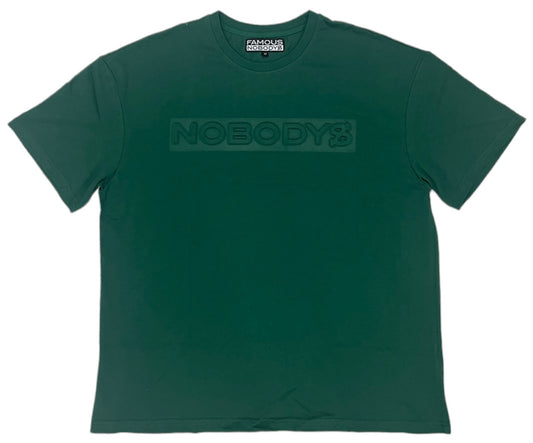 EMBOSSED NOBODYS TEE (GREEN)